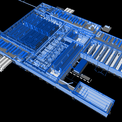 Mechanical BIM Case Study: LOD 400 Coordination for a 160,000 SF Laboratory Warehouse in Indiana 